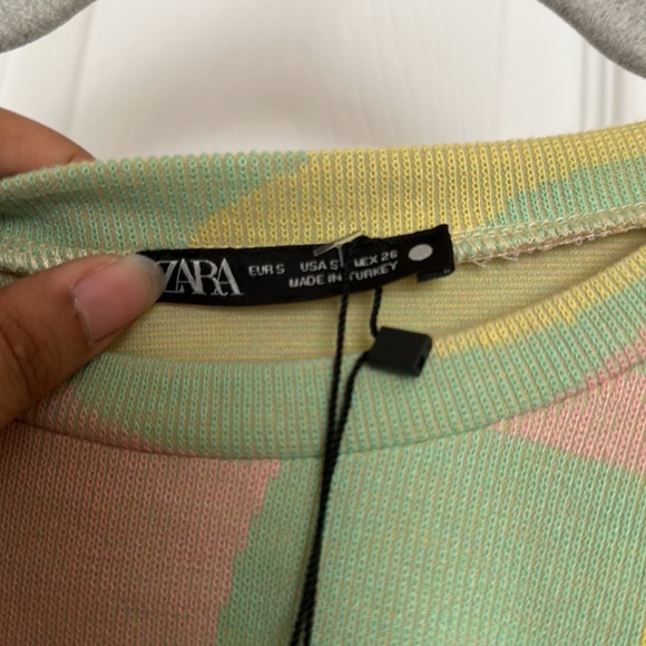 NWT ZARA RUFFLED JACQUARD TOP - Picture 12 of 14